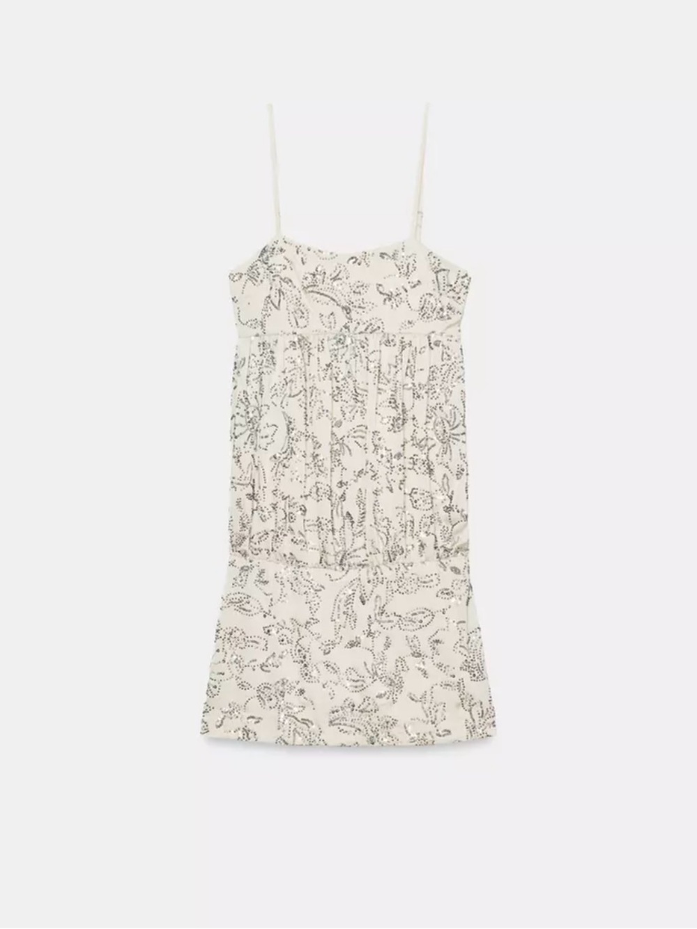 ZARA BEADED MINI DRESS NWT